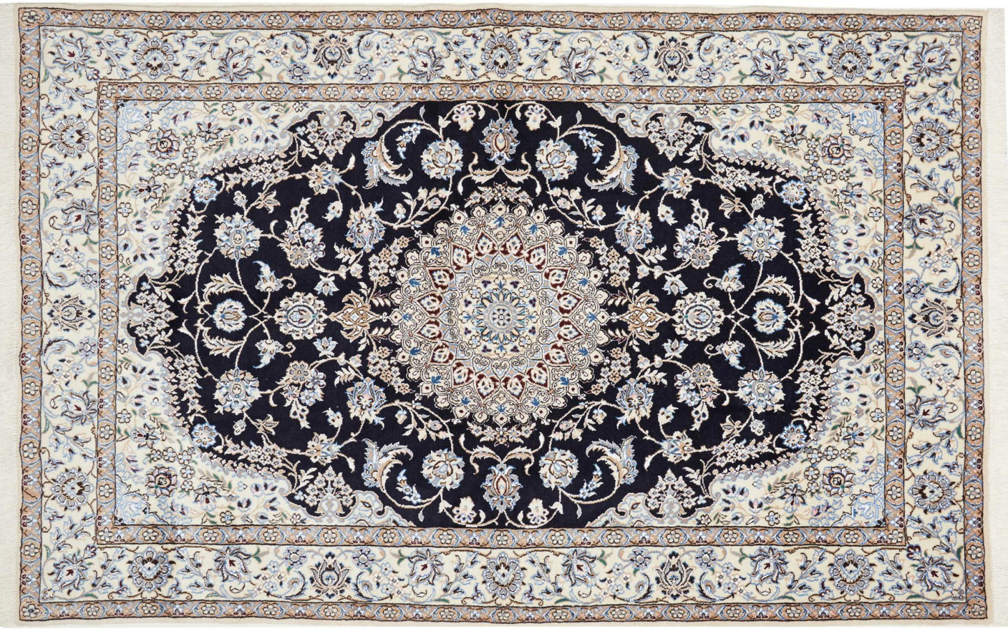 Naina Wool Pure Silk Persian Rug 247 x 158 'nain 9la'