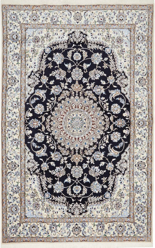 Naina Wool Pure Silk Persian Rug 247 x 158 'nain 9la'